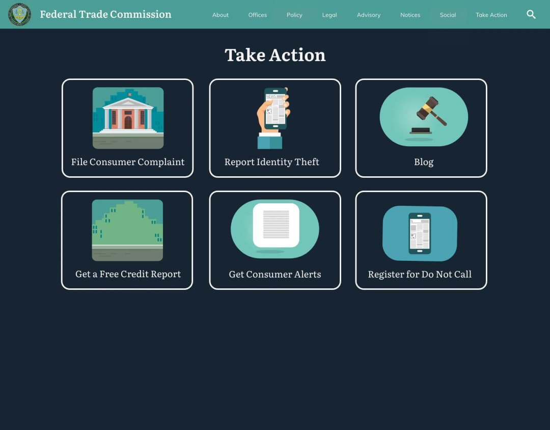 Test B: No Hero, Large Buttons