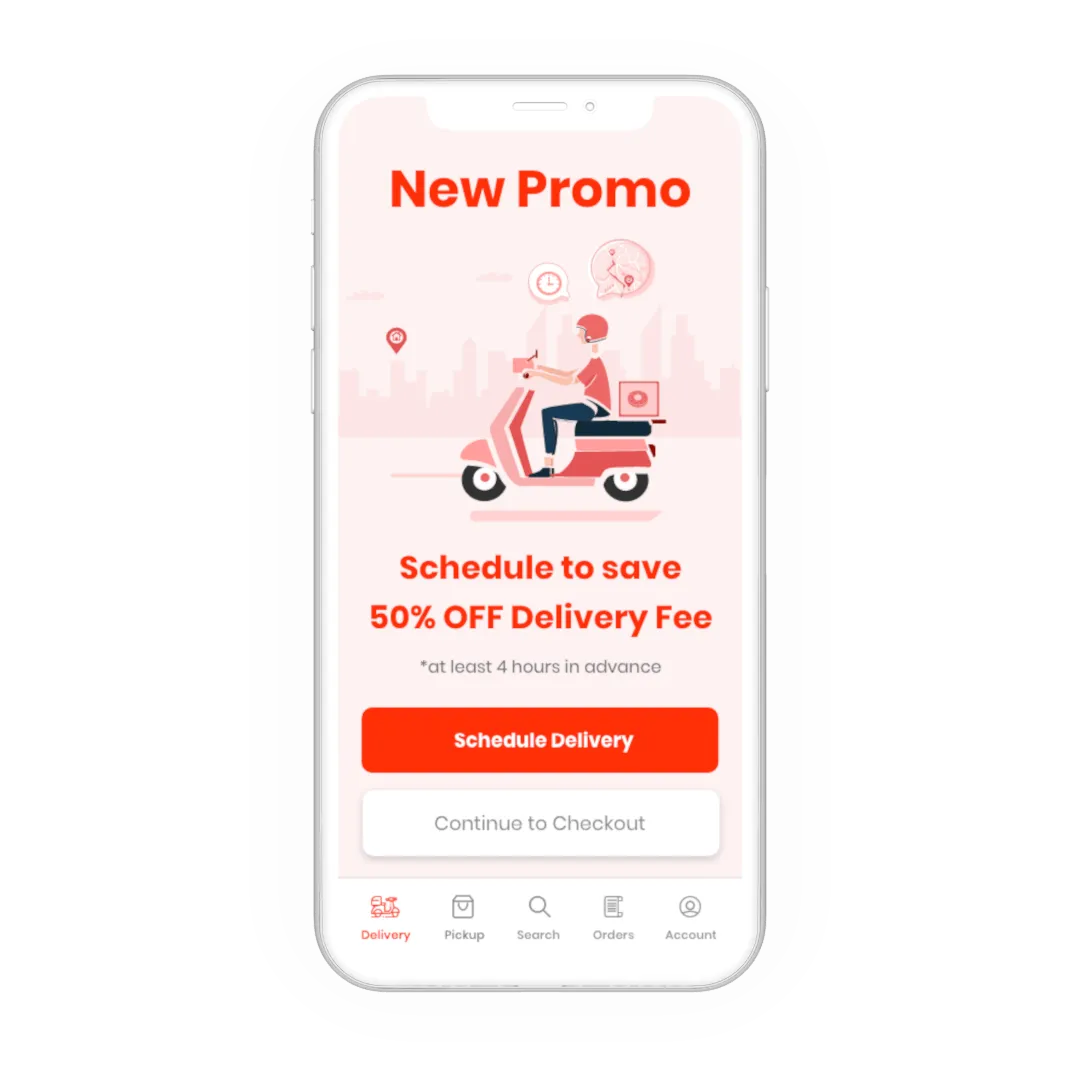 Schedule Delivery Promo
