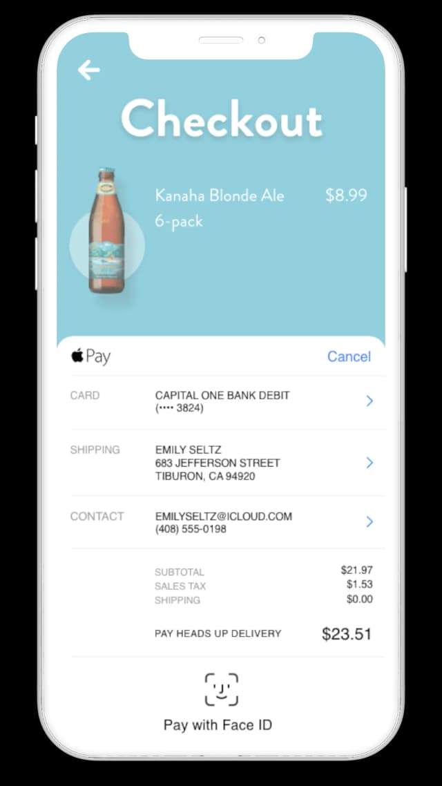 Apple Pay using our Checkout