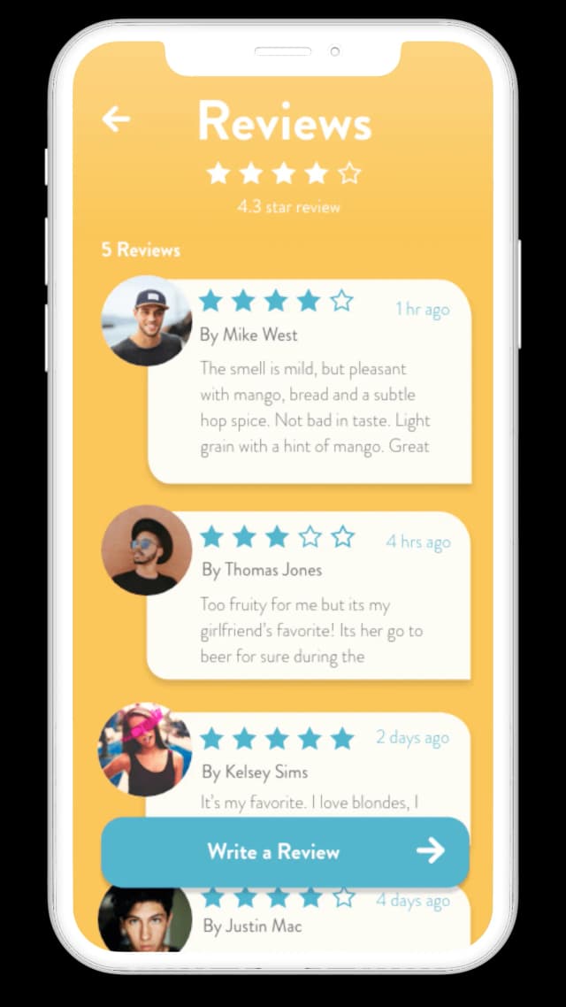 Reading the reviews of the beer