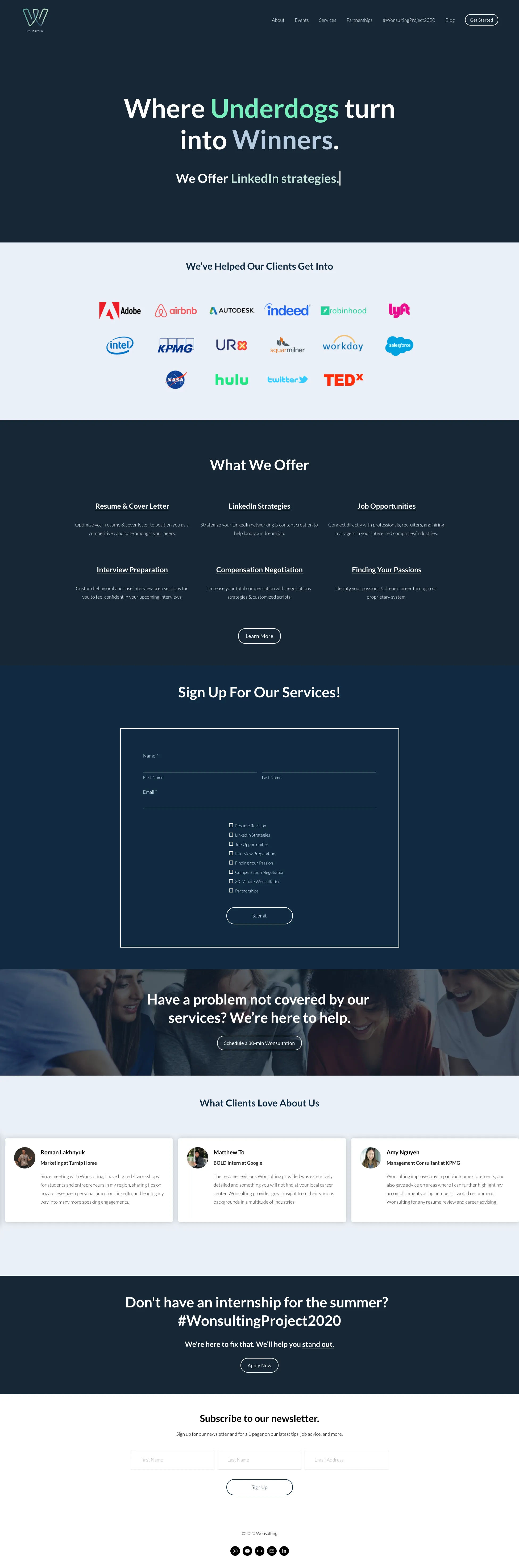 Website V3 - Squarespace Version